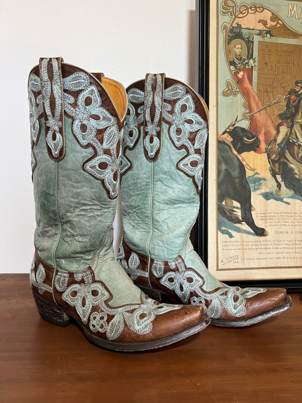 Old Gringo Western Marrione Snip Toe size 8